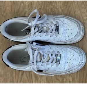 Youth Nike Air Force White Sneakers